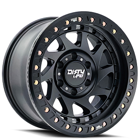 17" Dirty Life Wheels Enigma Race 9313 Matte Black Off-Road Rims