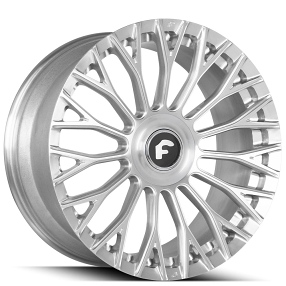 22x9/10.5" Forgiato NB6-M Brushed Silver Floating Cap Monoblock Forged Wheels (5x112/114/120, +25/35mm)