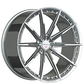 22" Giovanna Wheels Alesanna Gloss Silver Machined Flow Formed Rims