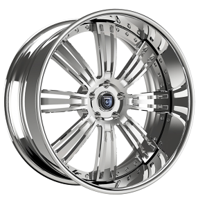 20/21" Lexani Forged Wheels LF-755 Grino Full Chrome Rims 