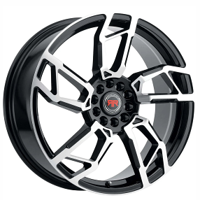 18" Revolution Racing Wheels RR22 Black Machined Rims