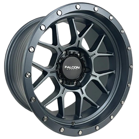 17" Falcon Off-Road Wheels TX Titan Matte Gunmetal Flow Formed Rims