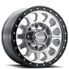 18" Method Wheels 315 Polished with Gloss Black Lip Off-Road Rims 