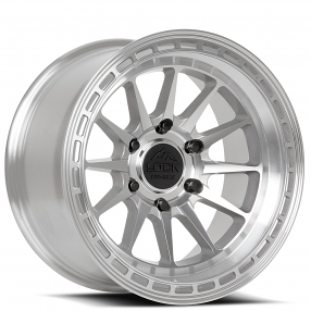 17" Lock Off-Road Wheels Baja Machined with Clear Coat Rims
