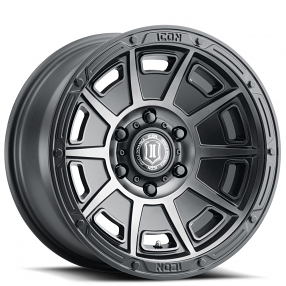 17" ICON Alloys Wheels Victory Smoked Satin Black Tint Off-Road Rims