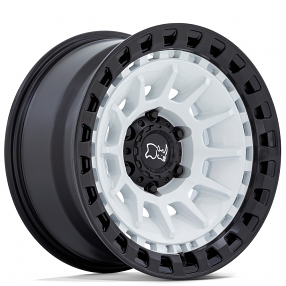 18" Black Rhino Wheels Barrage BR009 Gloss White on Matte Black Off-Road Rims
