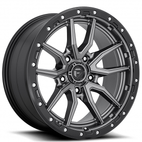 20" Fuel Wheels D680 Rebel Anthracite Center with Black Lip 5-Lug Off-Road Rims 