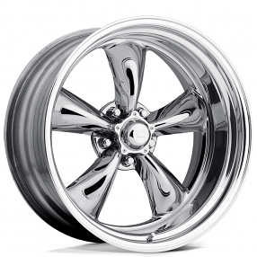 20" Staggered American Racing Wheels Vintage VN405 Torq Thrust II Custom Two-Piece Chrome with Polished Barrel Rims