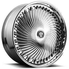 24" Dub Forged Wheels S713 Diragio Chrome Spinner Rims