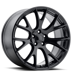 20" Dodge Challenger Hellcat Wheels FR 70 Gloss Black OEM Replica Rims 
