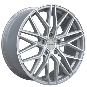 20" Ravetti Wheels M16 Silver Brushed Flow Formed Rims