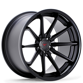 22" Ferrada Wheels FR4 Matte Black with Gloss Black Lip Rims