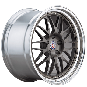 20" HRE Wheels 540 Brushed Dark Clear Center with Polished Clear Barrel Forged Rims