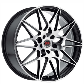 17" Revolution Racing Wheels RR11 Black Machined Rims