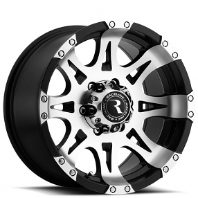 16" Raceline Wheels 982 Raptor Black with Machined Face Off-Road Rims 