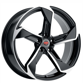 17" Revolution Racing Wheels RR20 Black Machined Rims