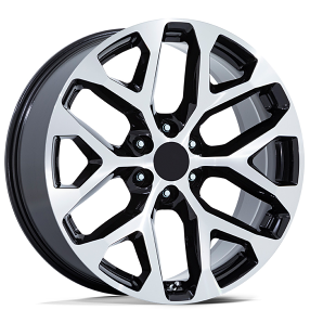20" Performance Replicas Wheels PR177 Gloss Black with Machined Face Rims