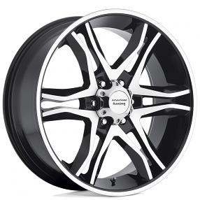 18" American Racing Wheels Modern AR893 Mainline Gloss Black Machined Off-Road Rims