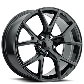 20" Jeep Grand Cherokee Trackhawk Wheels FR 75 Gloss Black OEM Replica Rims 