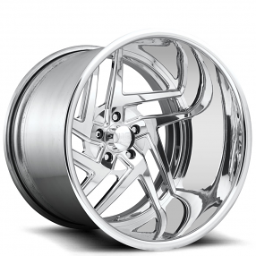 28" U.S. Mags Forged Wheels Nemesis 5 US465 Polished Tuckin Series Rims