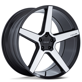 22" Niche Wheels NC283 Modena Gloss Black with Machined Face Rims