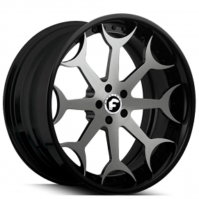 21" Forgiato Wheels Capolavaro Graphite with Gloss Black Lip Forged Rims