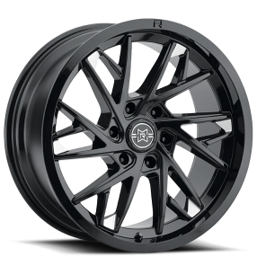 20" Method Wheels 801 Raised Gloss Black Milled Off-Road Rims