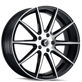 20" Kraze Wheels KR194 Cosmos Gloss Black Machined Rims
