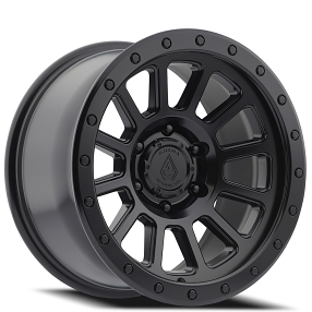 17" Arena Wheel Co A105 Ammo Satin Black Off-Road Rims 