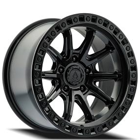 20" Arena Wheel Co A103 Mission Satin Black 5-Lug Off-Road Rims 