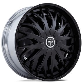 24" Dub Forged Wheels S833 Trikk Gloss Black Spinner Rims