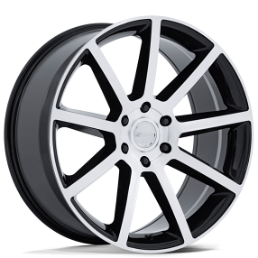 22" Petrol Wheels PE007 P6E Gloss Black with Machined Face Rims
