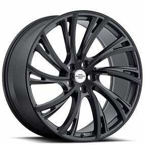 22" Redbourne Wheels Noble Gloss Gunmetal with Gloss Black Face True Directional Rims 