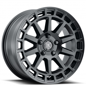 17" ICON Alloys Wheels Journey Satin Black Crossover Rims