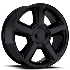 20" Chevy Tahoe Wheels FR 31 Gloss Black OEM Replica Rims 