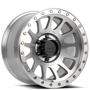 17" Lock Off-Road Wheels Yosemite Machined with Clear Coat Rims