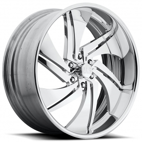 28" U.S. Mags Forged Wheels Phantom 6 US474 Polished Tuckin Series Rims