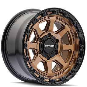 17" Mayhem Wheels 8306 Ridgeline Bronze with Black Lip Off-Road Rims 