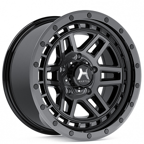 17" Hartes Metal Wheels YSM-763 Beast Black with Machined Dark Tint Face and Beadlock Off-Road Rims