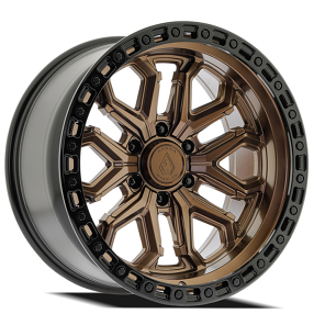 20" Arena Wheel Co A125 Jackal Smoked Bronze Center with Gloss Black Lip 6-Lug Off-Road Rims  