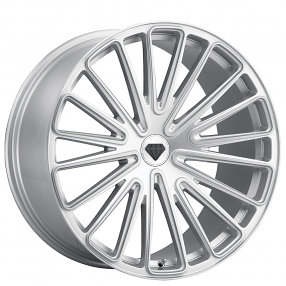 20" Blaque Diamond Wheels BD-715 Brushed Silver Rims