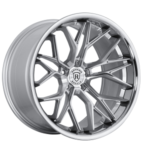 20" Rohana Wheels RFC3 Machined Silver with Chrome Lip Flow Formed Rims