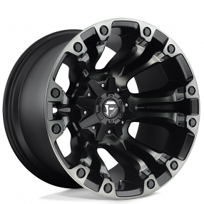 17" Fuel Wheels D851 Vapor Matte Black with Gray Tint Off-Road Rims