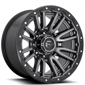 20" Fuel Wheels D680 Rebel Anthracite Center with Black Lip 8-Lug Off-Road Rims 