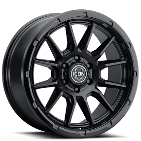 20" ICON Alloys Wheels Cajon Double Black 6-Lug Off-Road Rims