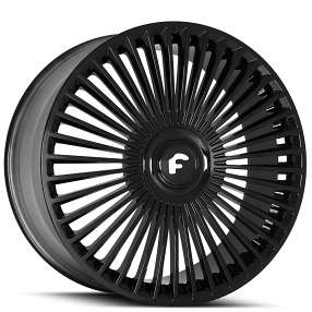 24" Forgiato Trimestre-M Gloss Black Floating Cap Monoblock Forged Wheels (5x112/114/120, +15/30mm)