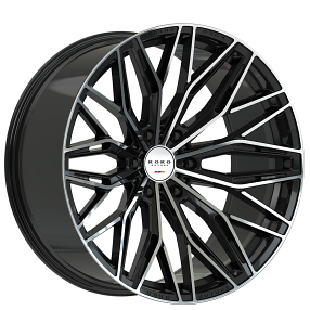 22" Koko Kuture Wheels Como 12 Gloss Black Machined Flow Formed Off-Road Rims