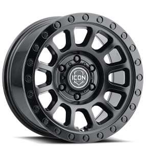 17" ICON Alloys Wheels Hulse Double Black Off-Road Rims