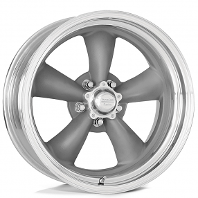 18" American Racing Wheels Vintage VN205 Classic Torq Thrust II Custom Torq Thrust Gray with Polished Lip Rims