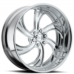 19" U.S. Mags Forged Wheels Cheyenne 6 US414 Polished Tuckin Series Rims